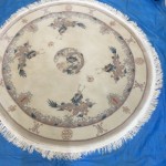 Cheshire Rug Cleaning - round Chinese rug
